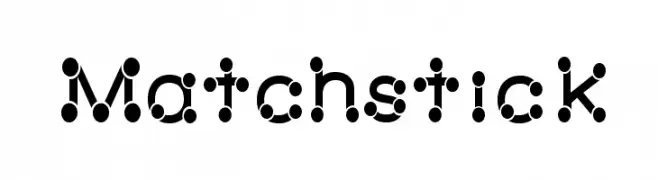 Matchstick  font caratteri gratis