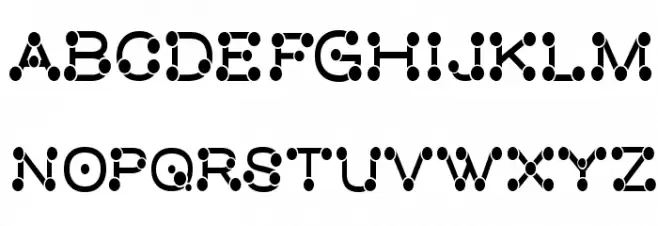 Matchstick Schriftart Groß