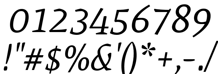 Mate Italic Font OTHER CHARS