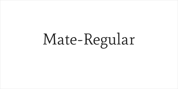 Mate-Regular Logo