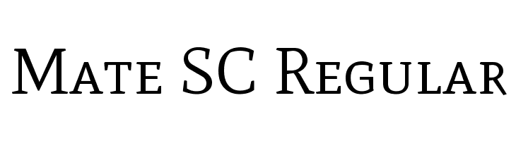 Mate SC Regular Font
