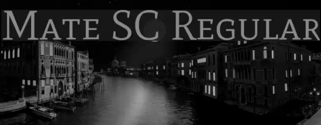 Mate SC Regular Font examples