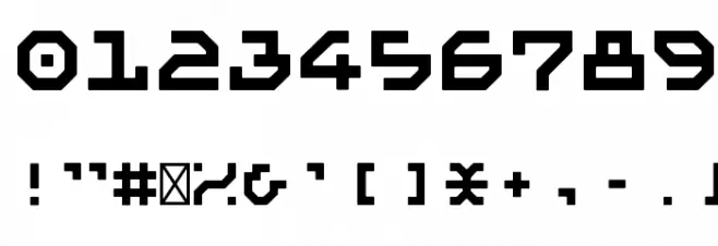 Matematica Font OTHER CHARS