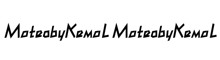 MateobyKemaL MateobyKemaL Font