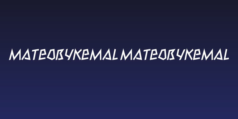 MateobyKemaL MateobyKemaL Social Header