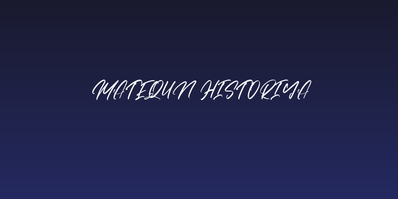 Matequn Historiya Social Header
