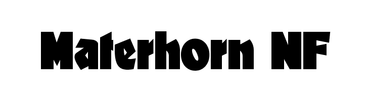Materhorn NF Font