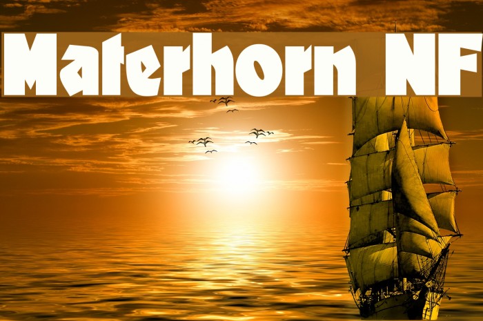 Materhorn NF Font examples