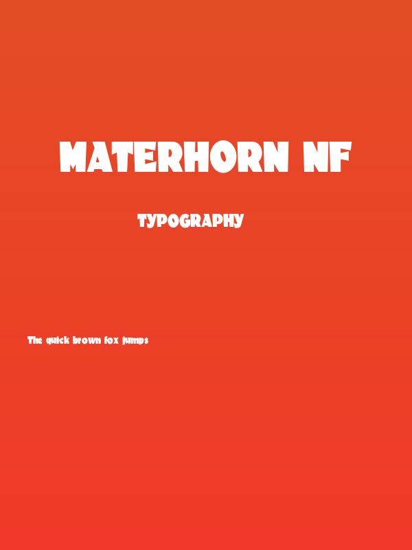 Materhorn NF Poster