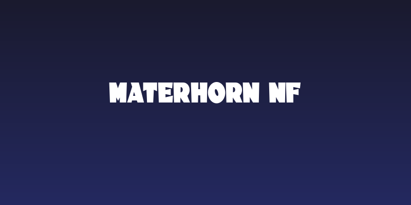 Materhorn NF Social Header