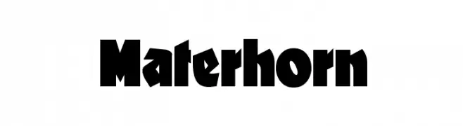 Materhorn  font caratteri gratis