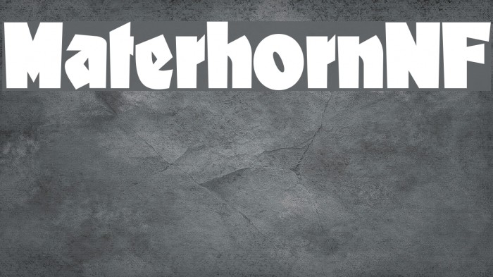 MaterhornNF Example 1