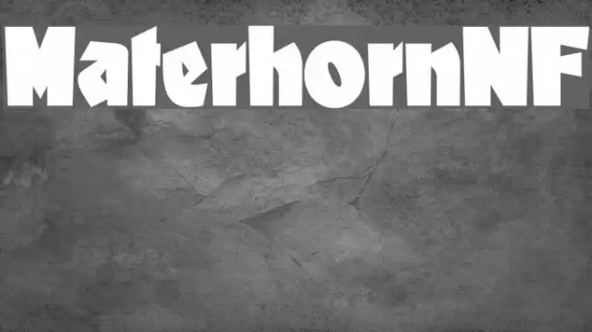 MaterhornNF Font examples