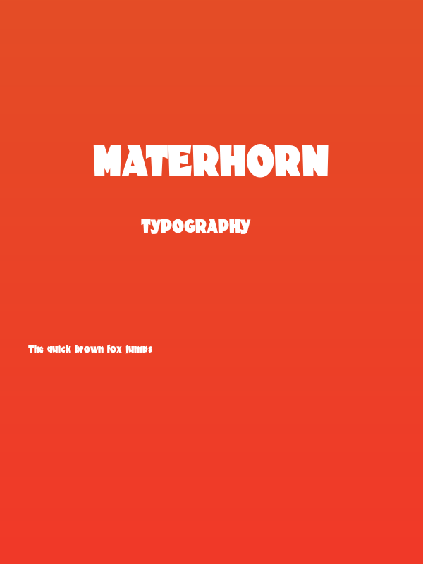 Materhorn Poster