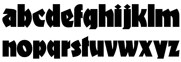 Materhorn Font LOWERCASE