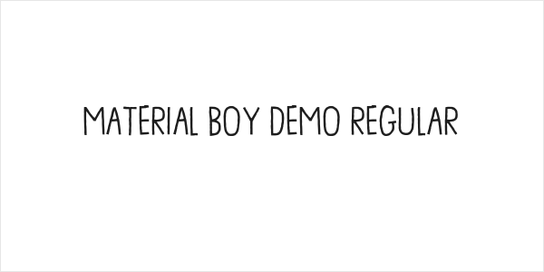 Material Boy DEMO Regular Logo