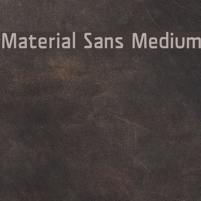 Material Sans Medium Fuentes examples