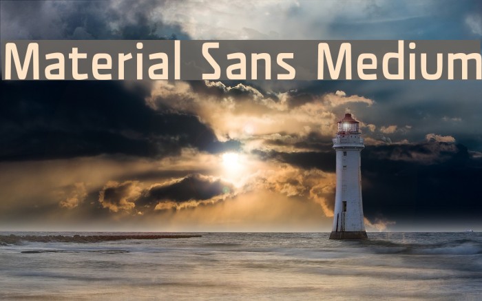 Material Sans Medium Fuentes examples