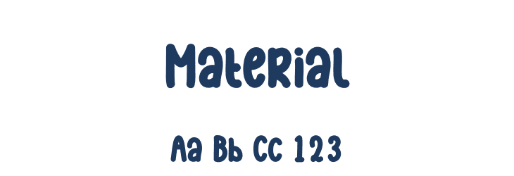 Material Font Preview