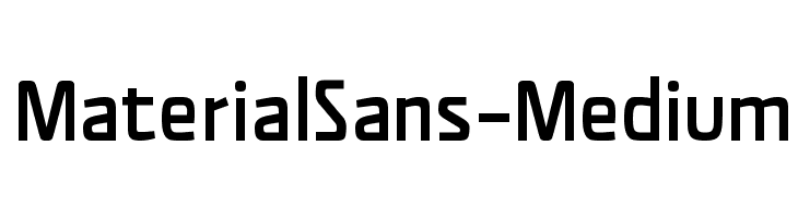 MaterialSans-Medium  नि: शुल्क फ़ॉन्ट्स डाउनलोड