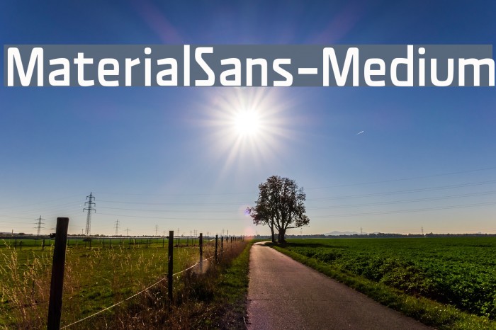 MaterialSans-Medium Fuentes examples