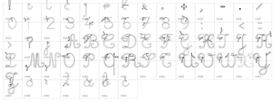 Maternellecolor creuse Character Map