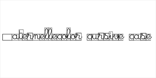 Maternellecolor cursive case Logo