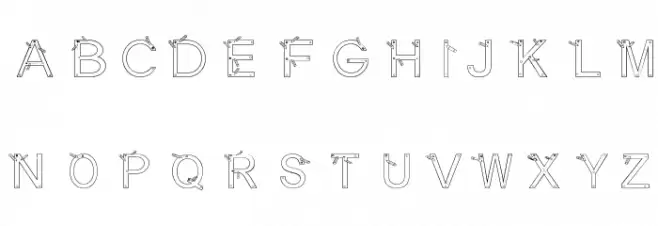 Maternellecolor graphisme Schriftart Groß