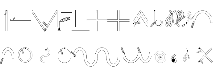 Maternellecolor graphisme Font LOWERCASE