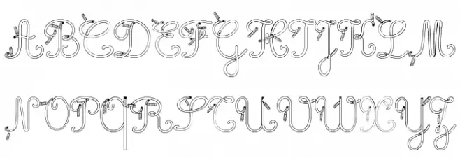 Maternellecolor trace cursive Fuentes MAYÚSCULAS