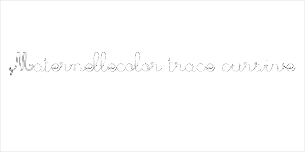 Maternellecolor trace cursive Logo