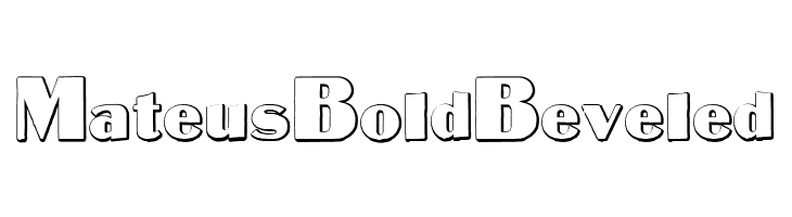 MateusBold Beveled  Frei Schriftart Herunterladen