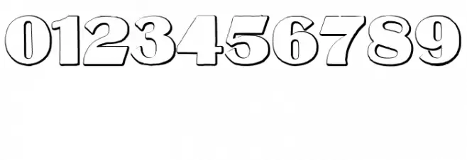 MateusBold Beveled Font OTHER CHARS