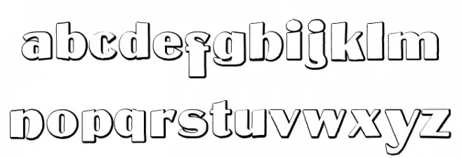 MateusBold Beveled फ़ॉन्ट लोअरकेस
