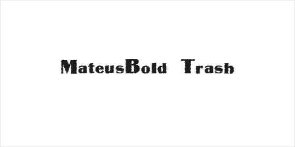 MateusBold Trash Logo