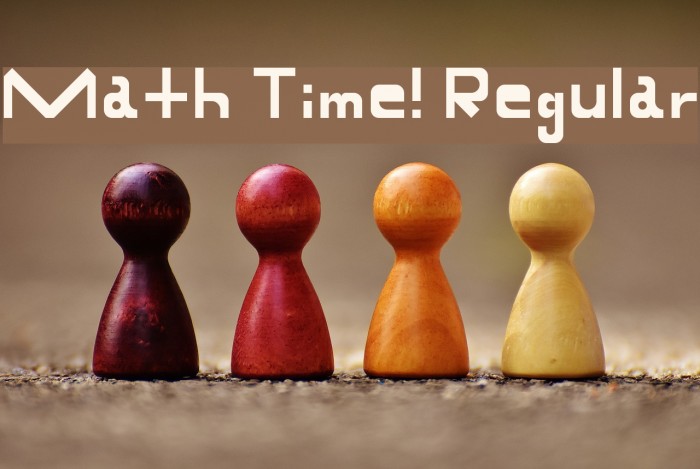 Math Time! Regular Font examples