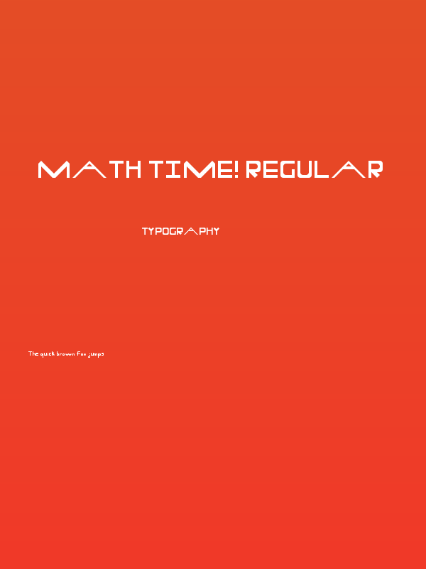 Math Time! Regular Poster