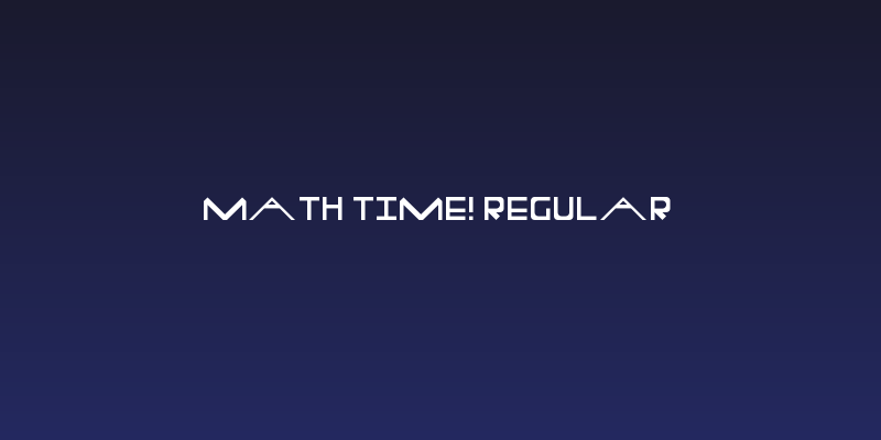 Math Time! Regular Social Header