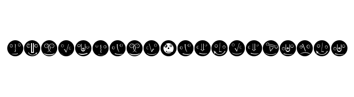 MathEmoticonsInverse  Free Fonts Download
