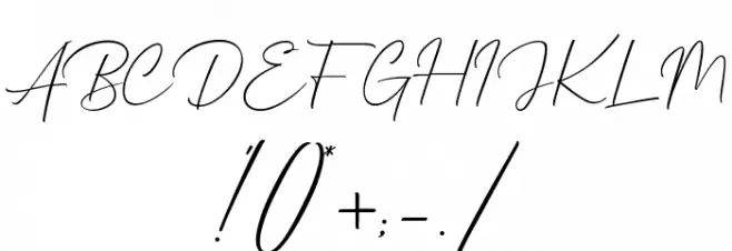 Mathanifo Script Regular Font OTHER CHARS