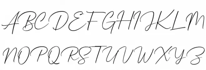 Mathanifo Script Regular フォント 大文字