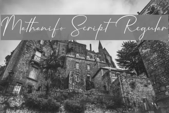 Mathanifo Script Regular Font examples