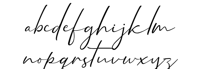 Mathanifo Script Regular Font LOWERCASE