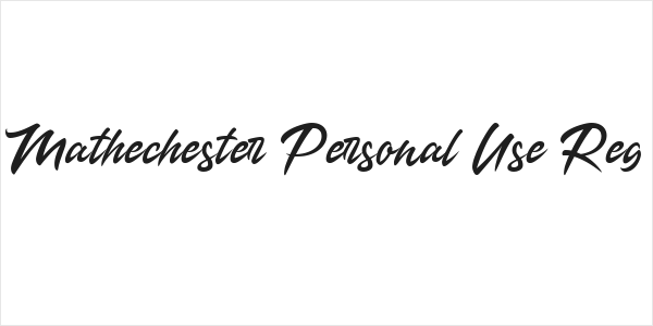 Mathechester Personal Use Reg Logo