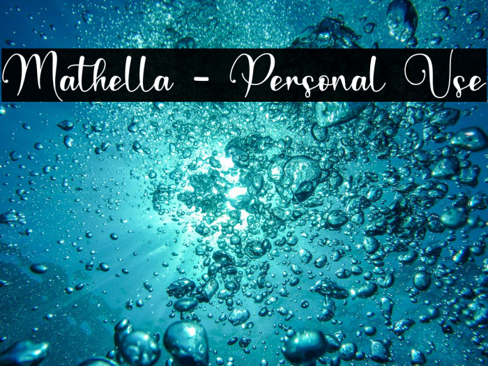 Mathella - Personal Use Example 3