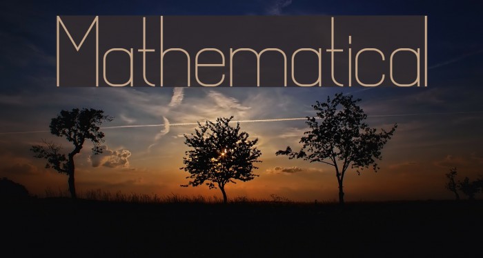 Mathematical Schriftart examples