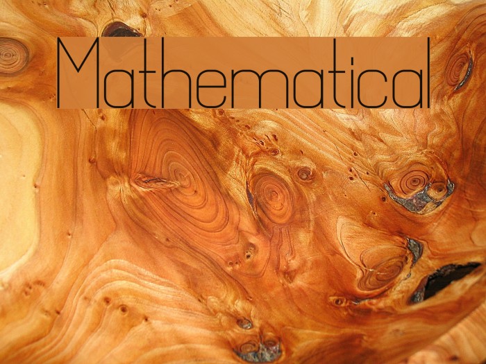 Mathematical Schriftart examples