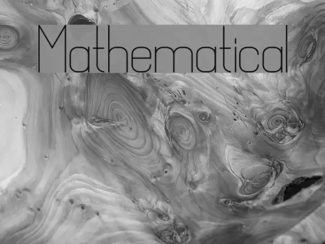 Mathematical Font examples