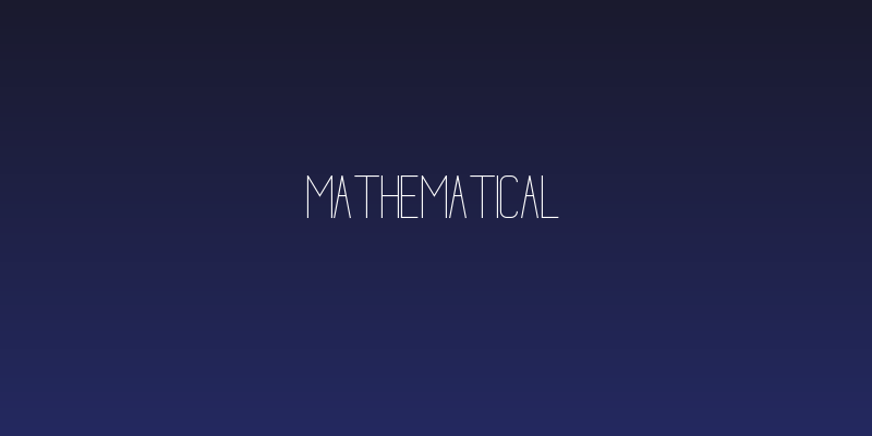 Mathematical Social Header
