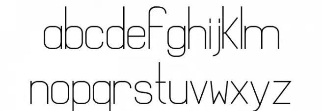 Mathematical Font LOWERCASE
